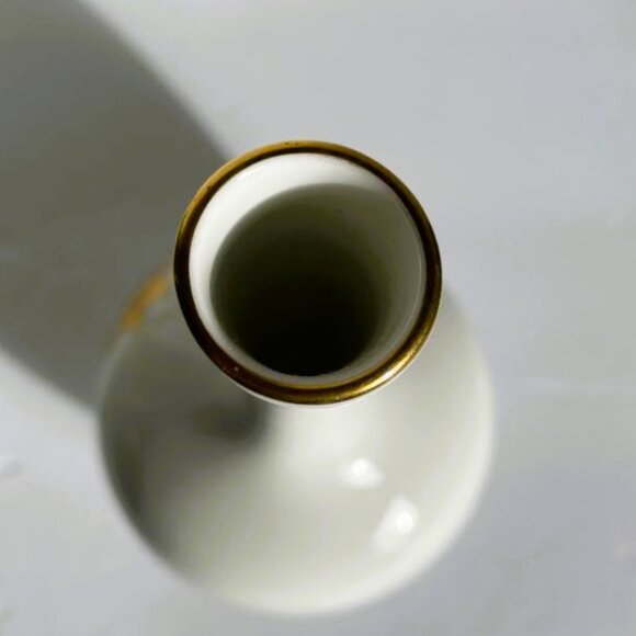 Antique H&C Selb Bavaria Vase Porcelain Hand Painted  Shamrock EUC Signed - Picture 4 of 7